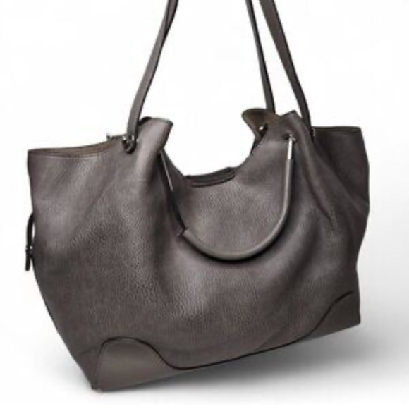 ❤️❤️BNWOT- Sondra Robert's Squared Vegan Leather Tote Satchel Shoulder Bag❤️❤️ - Picture 1 of 14